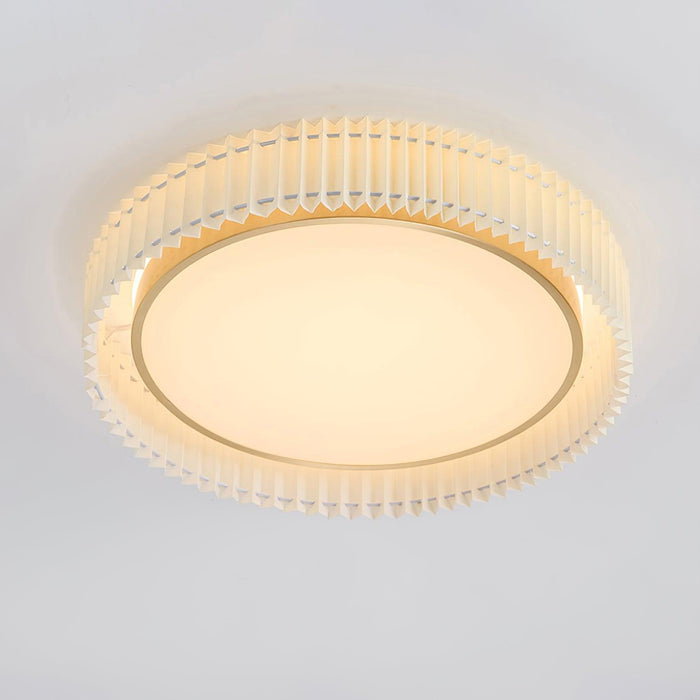 Round Pleated Ceiling Lamp-DWHOME