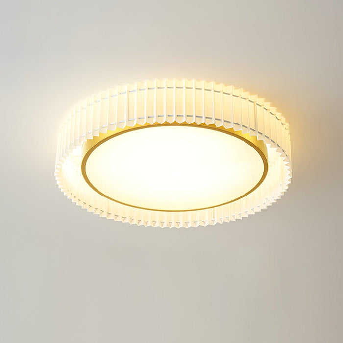 Round Pleated Ceiling Lamp-DWHOME