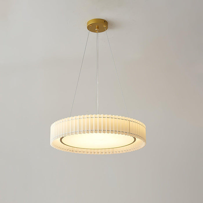 Round Pleated Pendant Lamp-DWHOME