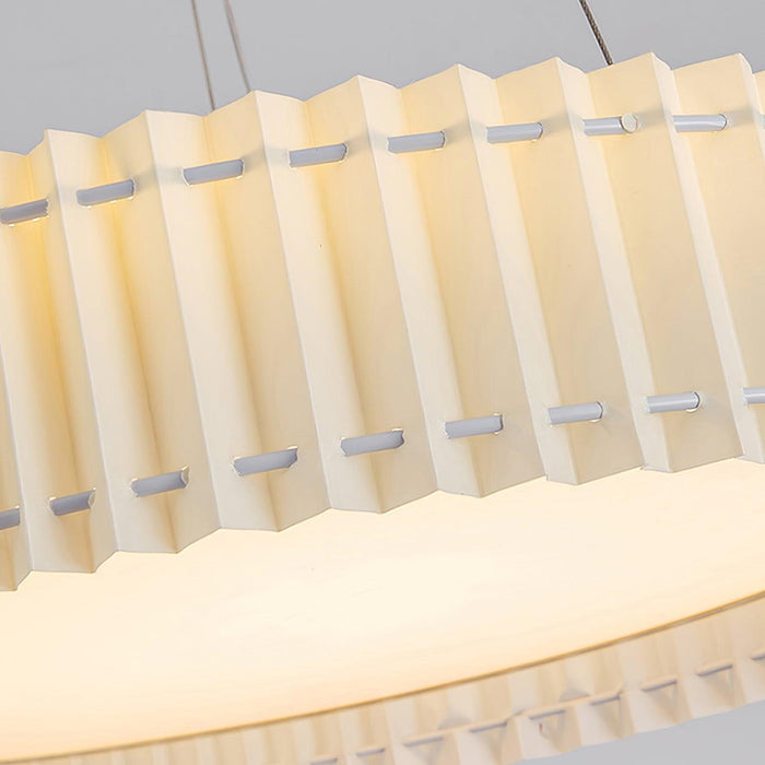 Round Pleated Pendant Lamp-DWHOME