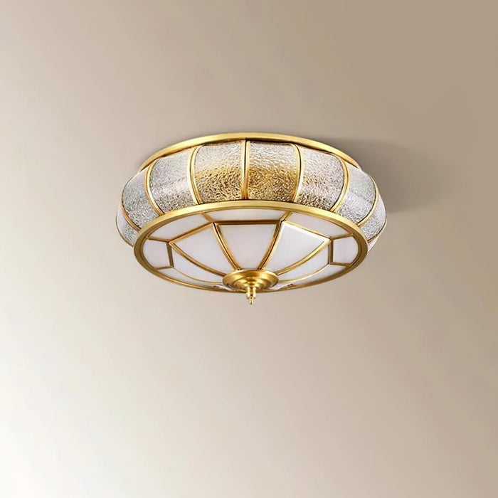 Round Textured Glass Ceiling Light-DWHOME