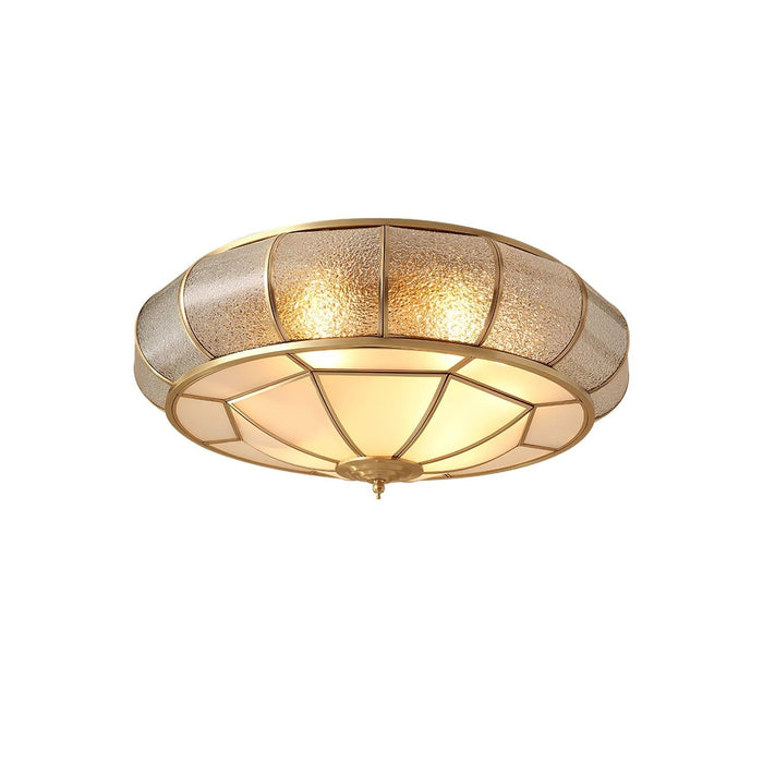 Round Textured Glass Ceiling Light-DWHOME