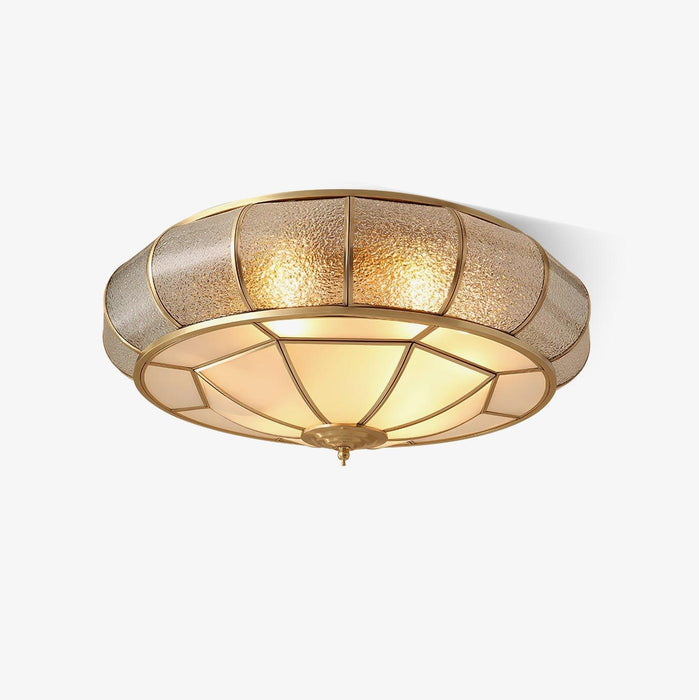 Round Textured Glass Ceiling Light-DWHOME