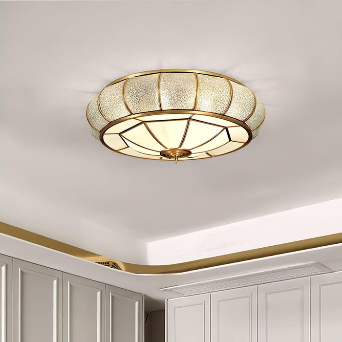 Round Textured Glass Ceiling Light-DWHOME