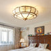 Round Textured Glass Ceiling Light-DWHOME