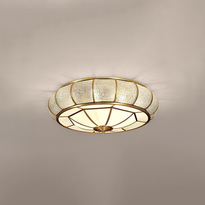 Round Textured Glass Ceiling Light-DWHOME