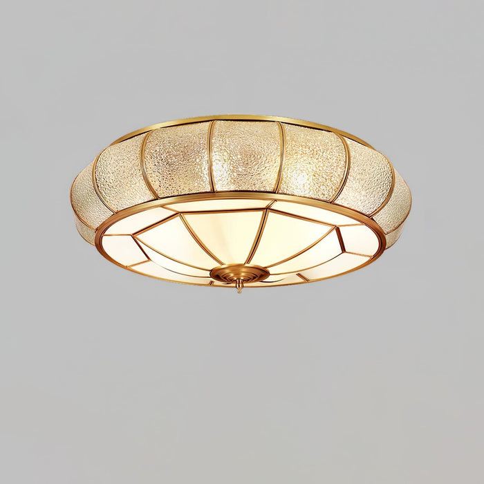Round Textured Glass Ceiling Light-DWHOME