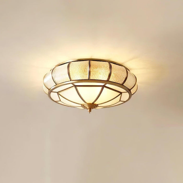 Round Textured Glass Ceiling Light-DWHOME