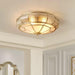 Round Textured Glass Ceiling Light-DWHOME