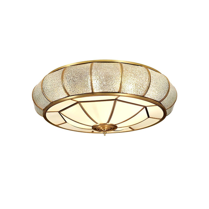 Round Textured Glass Ceiling Light-DWHOME