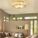 Round Textured Glass Ceiling Light-DWHOME