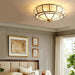 Round Textured Glass Ceiling Light-DWHOME