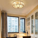 Round Textured Glass Ceiling Light-DWHOME