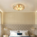 Round Textured Glass Ceiling Light-DWHOME
