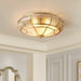 Round Textured Glass Ceiling Light-DWHOME