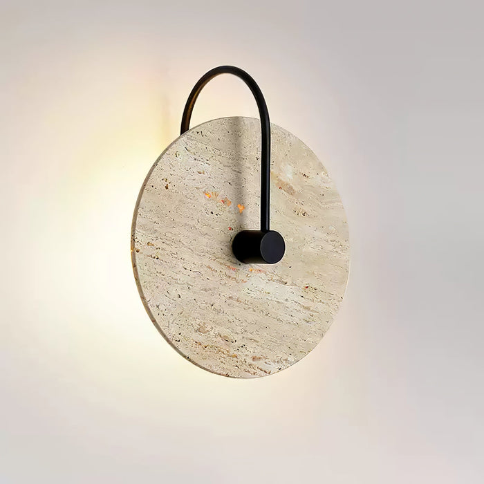 Round Travertine Wall Lamp - Vakkerlight
