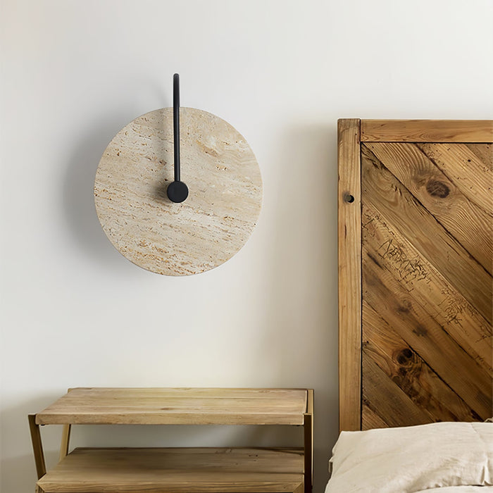 Round Travertine Wall Lamp - Vakkerlight