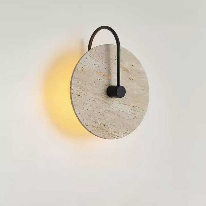 Round Travertine Wall Lamp - Vakkerlight