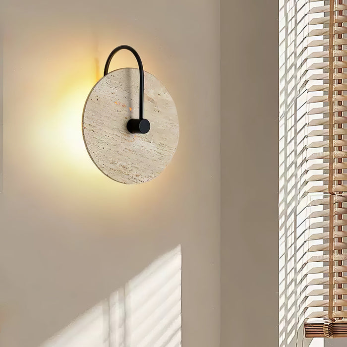 Round Travertine Wall Lamp - Vakkerlight