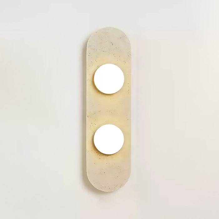 Rounded Travertine Wall Sconce - Vakkerlight