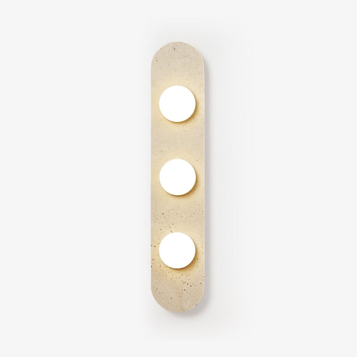 Rounded Travertine Wall Sconce - Vakkerlight