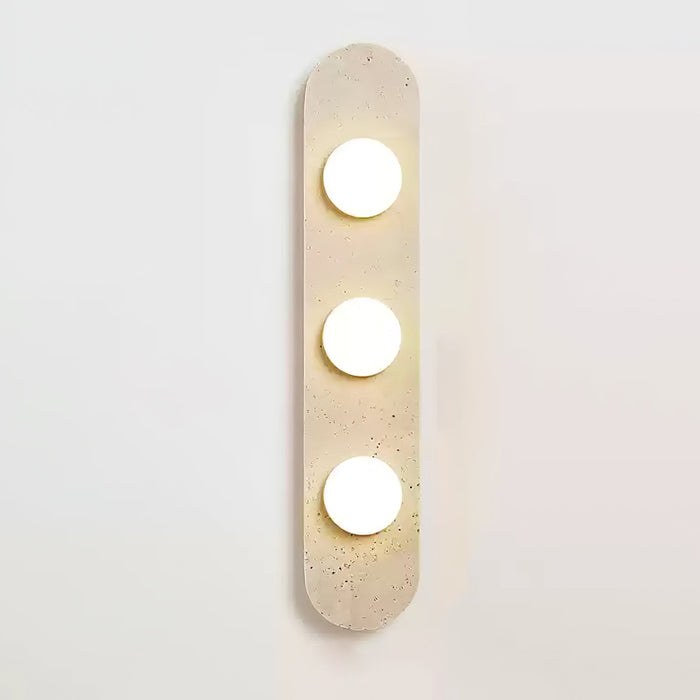 Rounded Travertine Wall Sconce - Vakkerlight