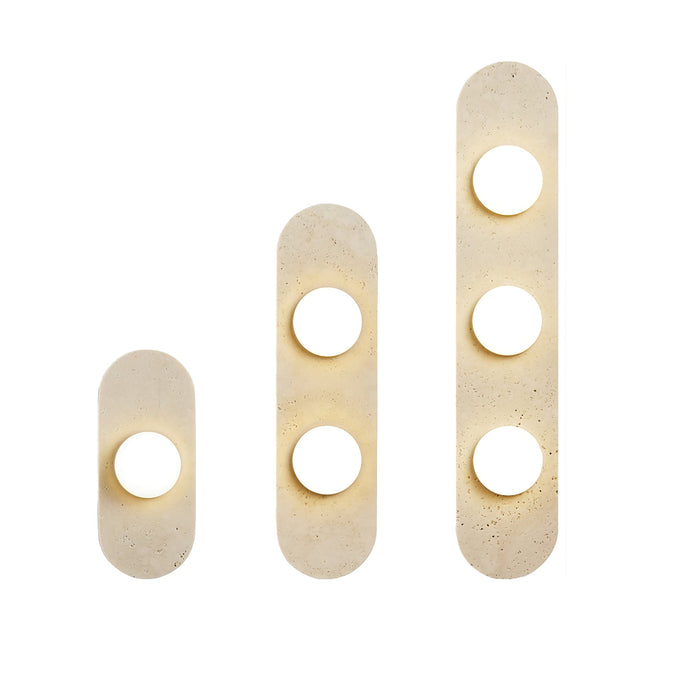 Rounded Travertine Wall Sconce - Vakkerlight