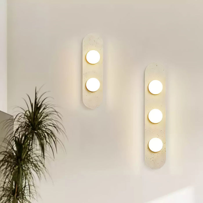 Rounded Travertine Wall Sconce - Vakkerlight