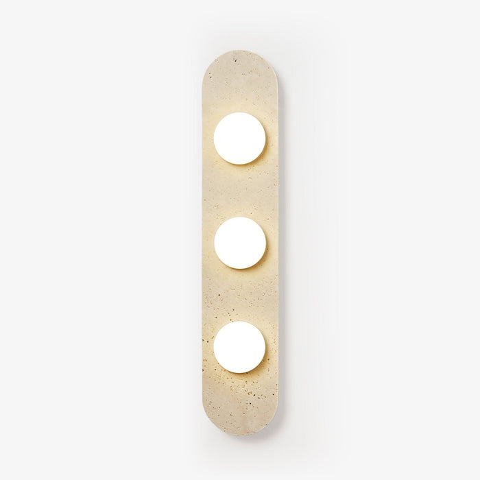 Rounded Travertine Wall Sconce - Vakkerlight