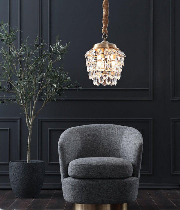 Roxanne Crystal Pendant Light-DWHOME