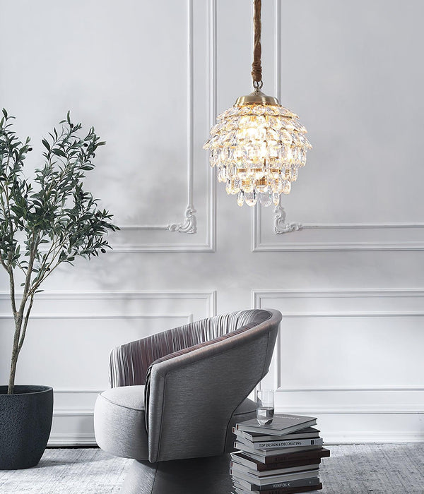 Roxanne Crystal Pendant Light-DWHOME