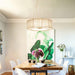 Ruffle Pleated Pendant Lamp-DWHOME