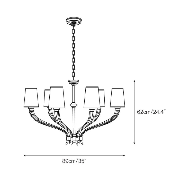 River Reed Chandelier-DWHOME