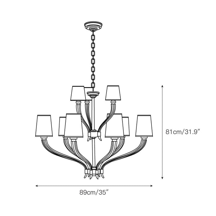 River Reed Chandelier-DWHOME