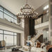 Rustic 48-inch 2 Tier Wagon Wheel Chandelier - DWHOME