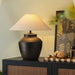 Rustic Black Ceramic Table Lamp - Vakkerlight
