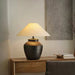 Rustic Black Ceramic Table Lamp - Vakkerlight
