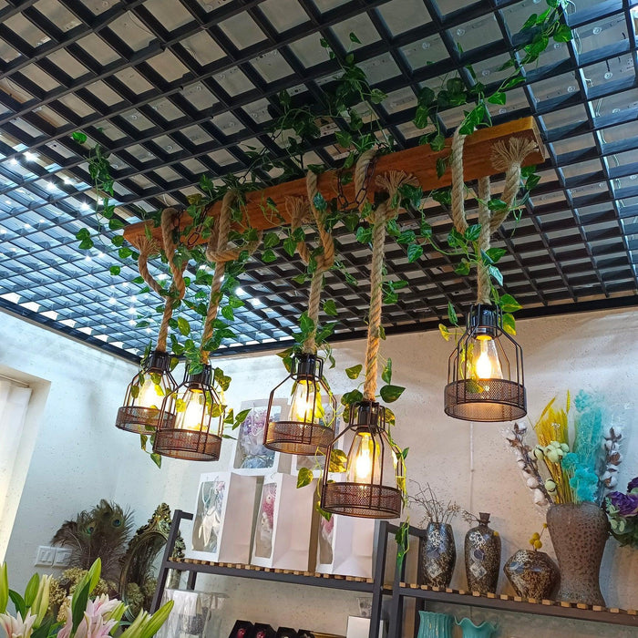 Rustic Wooden Chandelier-DWHOME