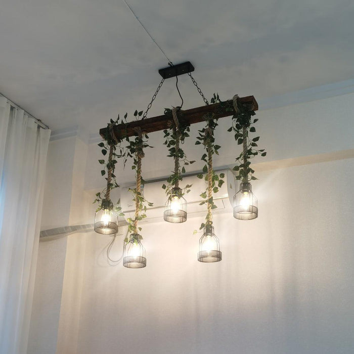 Rustic Wooden Chandelier-DWHOME