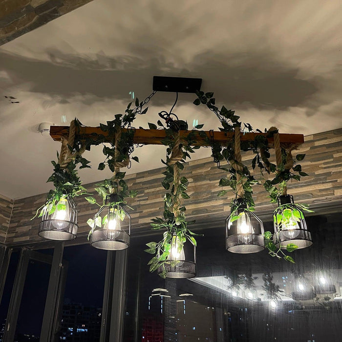 Rustic Wooden Chandelier-DWHOME