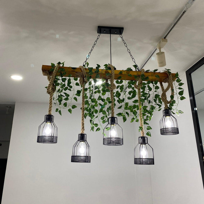 Rustic Wooden Chandelier-DWHOME