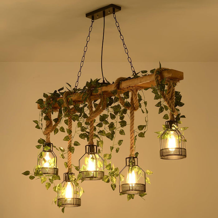 Rustic Wooden Chandelier-DWHOME