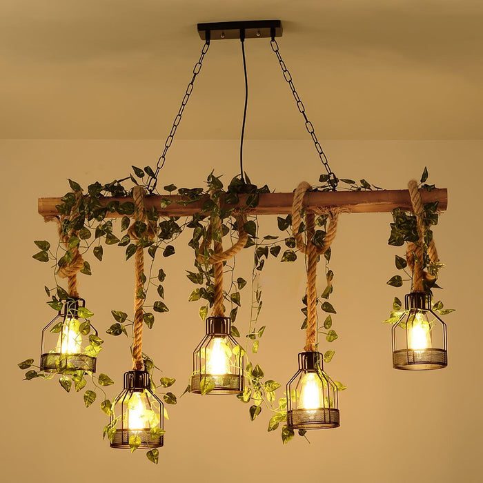 Rustic Wooden Chandelier-DWHOME