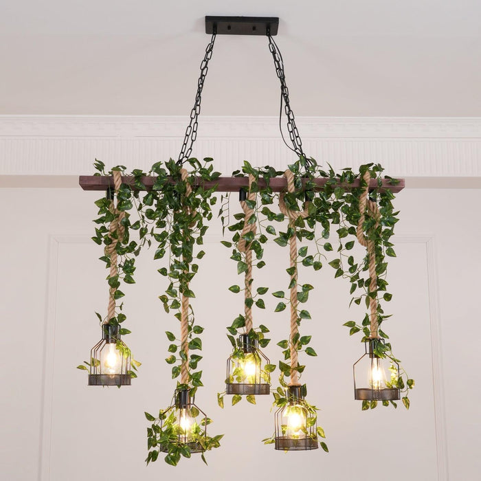 Rustic Wooden Chandelier-DWHOME