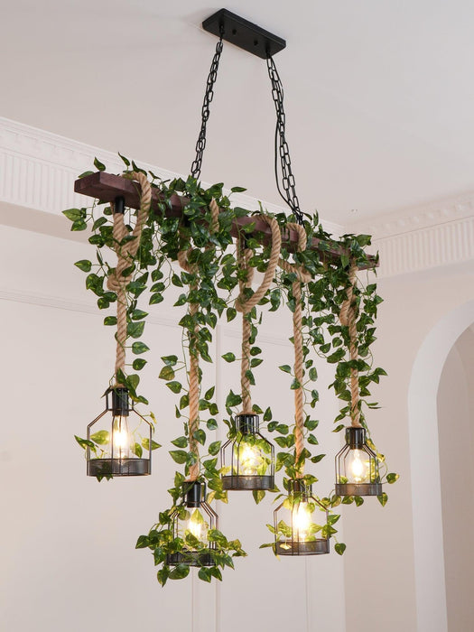Rustic Wooden Chandelier-DWHOME