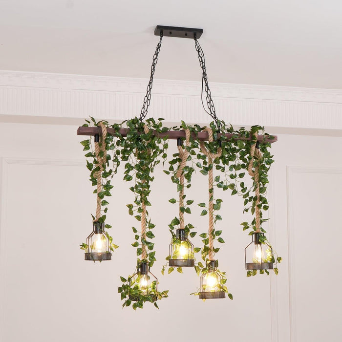 Rustic Wooden Chandelier-DWHOME