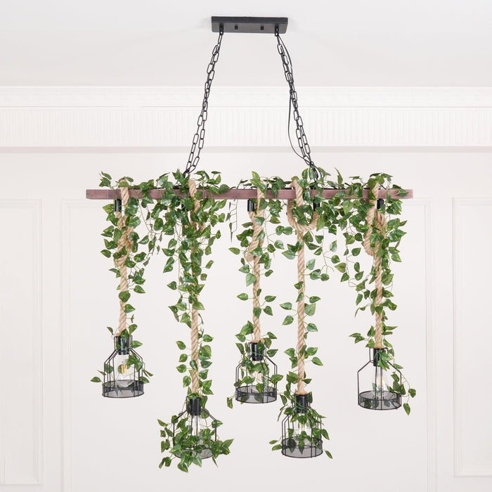 Rustic Wooden Chandelier-DWHOME