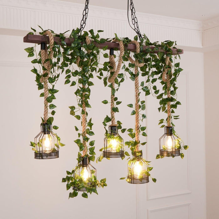 Rustic Wooden Chandelier-DWHOME