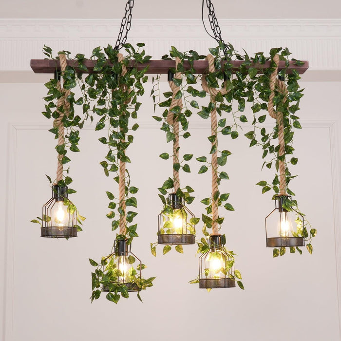 Rustic Wooden Chandelier-DWHOME