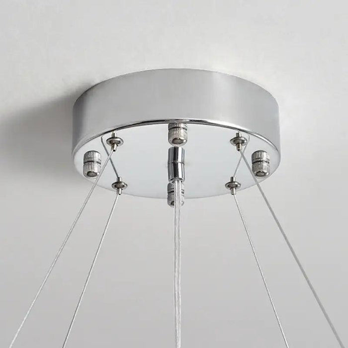 Gio 2-Tier Polished Chrome Crystal Chandelier-DWHOME
